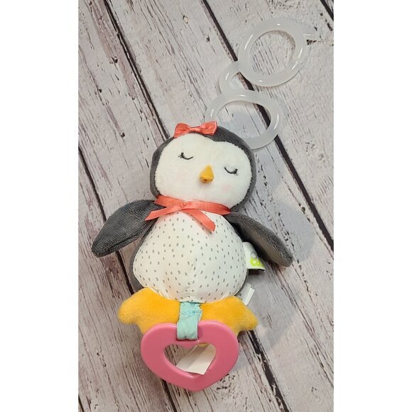 6" Sleepy Penguin Musical Plush Baby Toy Stroller Clip Light Up Xmas Song - Picture 1 of 6